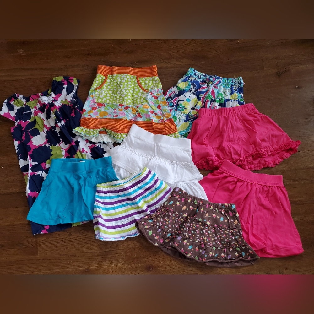 Lot of Girl Size 4 bottoms and dresses